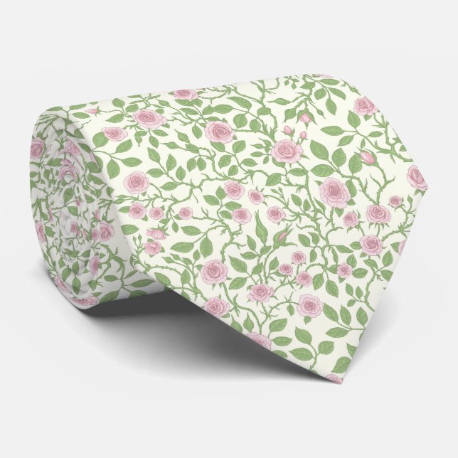 Wild roses  tie (Rolled)