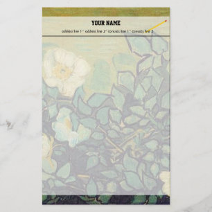Wild Roses,  Vincent van Gogh. Stationery
