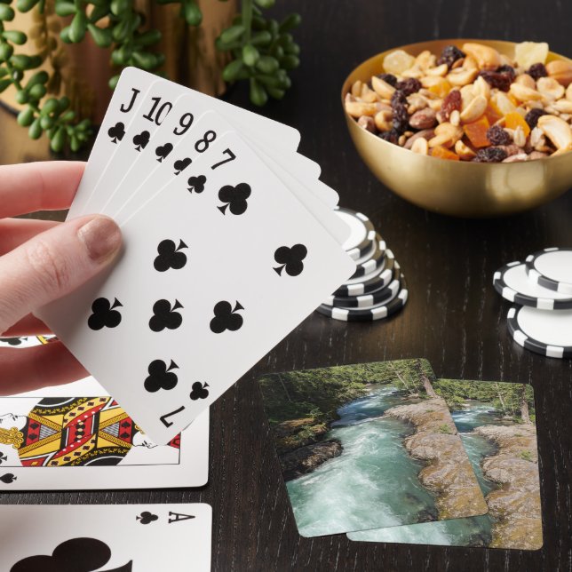 Wild Running River Landscape Playing Cards (In Situ)