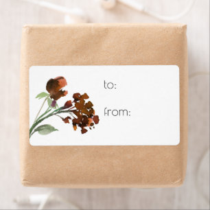 Wild Rustic Flowers Burnt Orange Bohemian Custom