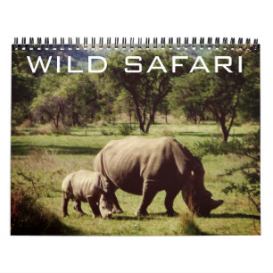 wild safari 2026 calendar
