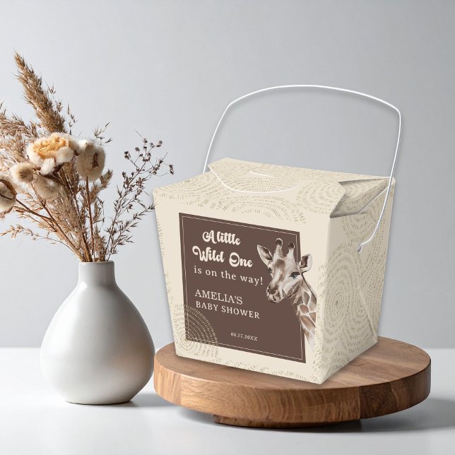 Wild Safari Animal Baby Shower Favour Box (Creator Uploaded)