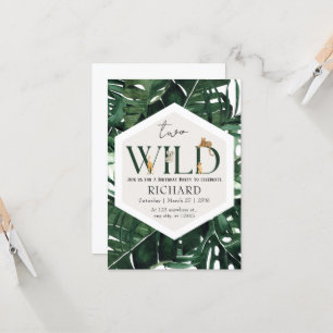 Wild Safari Animals Birthday Party Invitation
