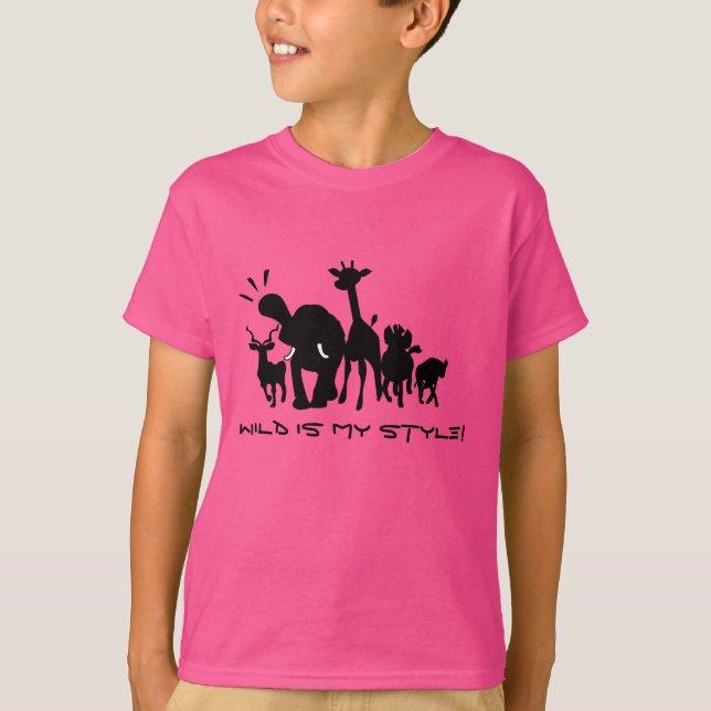 Wild Safari Animals T-Shirt (Front)