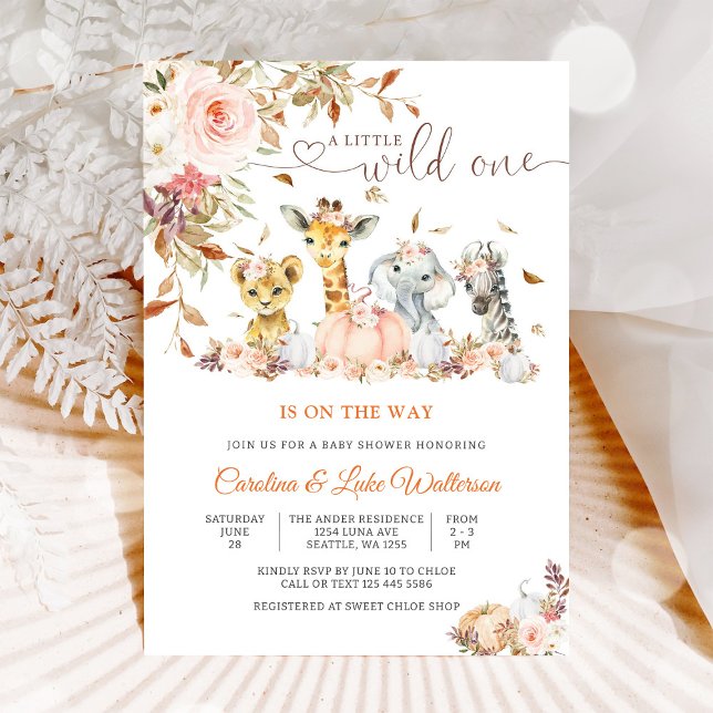 Wild Safari Baby Shower Invitation (Creator Uploaded)