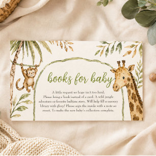 Wild Safari Baby Shower Jungle Books For Baby Card