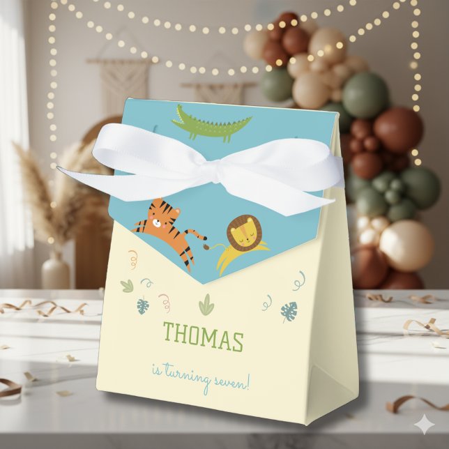 Wild safari kids birthday favour box (Creator Uploaded)