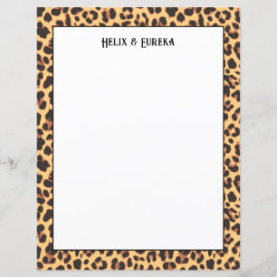 Wild Safari Leopard Print Paper