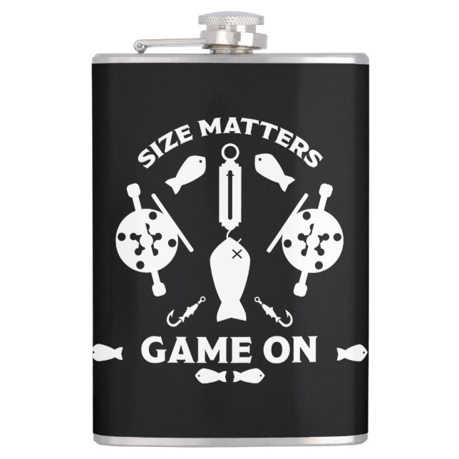 Wild Salmon Fishing Hip Flask (Front)