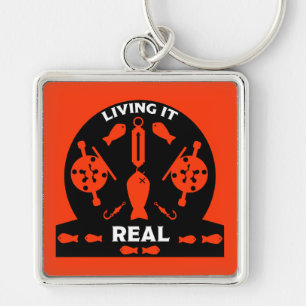 Wild Salmon Fishing Key Ring