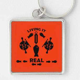 Wild Salmon Fishing Key Ring