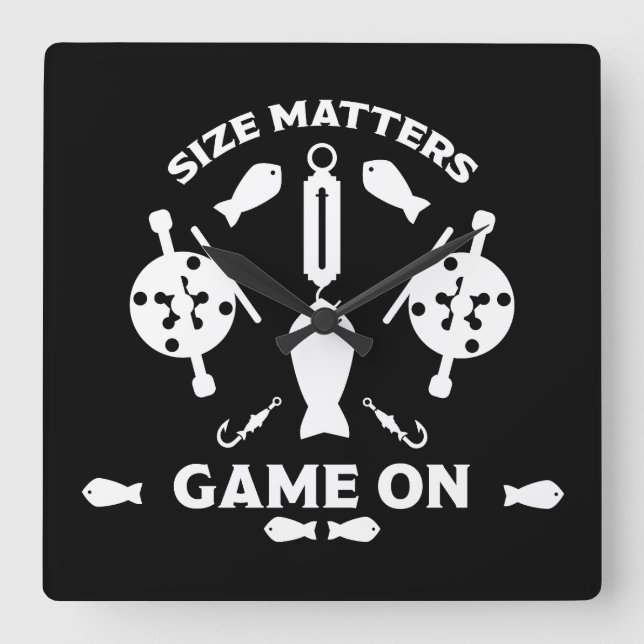 Wild Salmon Fishing Square Wall Clock (Front)