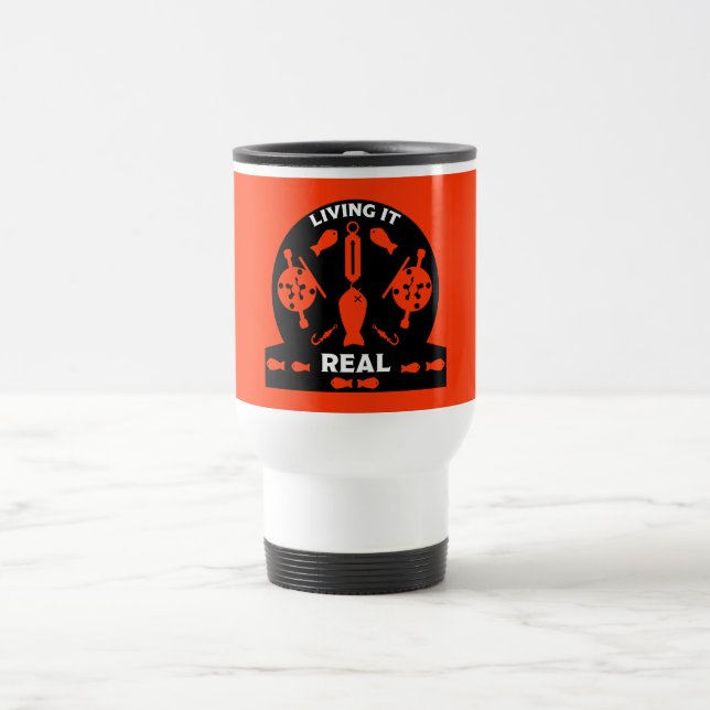 Wild Salmon Fishing Travel Mug (Center)