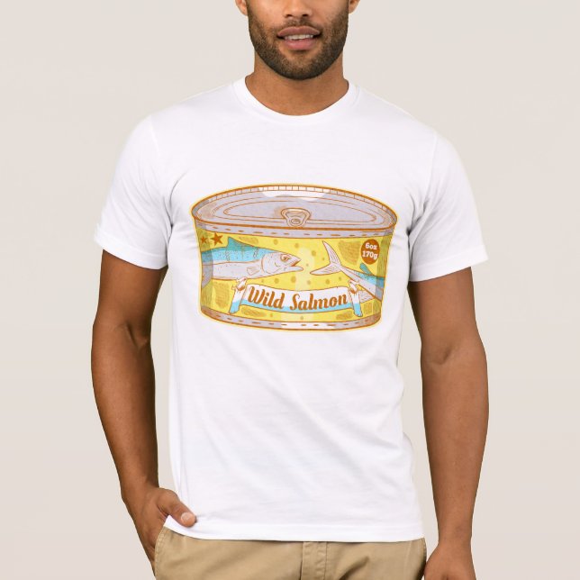 Wild salmon in a tin T-Shirt (Front)