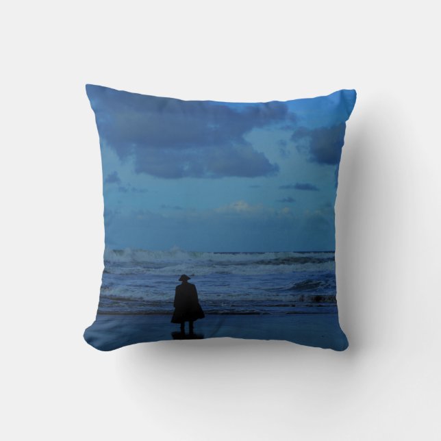 Wild Sea Poldark Country Cornwall England Cushion (Front)