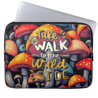 Wild Side Mushroom Laptop Sleeve