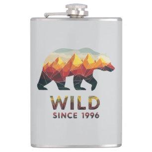 Wild Since 1996 Bear Hip Flask