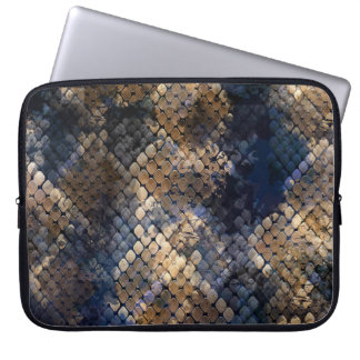Wild Snakeskin Watercolor Seamless Design Laptop Sleeve