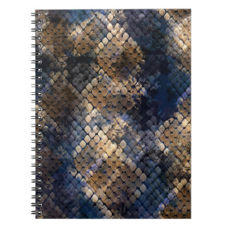 Wild Snakeskin Watercolor Seamless Design Notebook