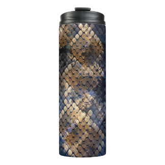 Wild Snakeskin Watercolor Seamless Design Thermal Tumbler