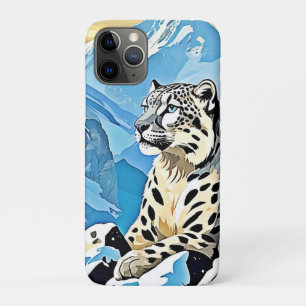 Wild Snow Leopard Design iPhone 11 Pro Case