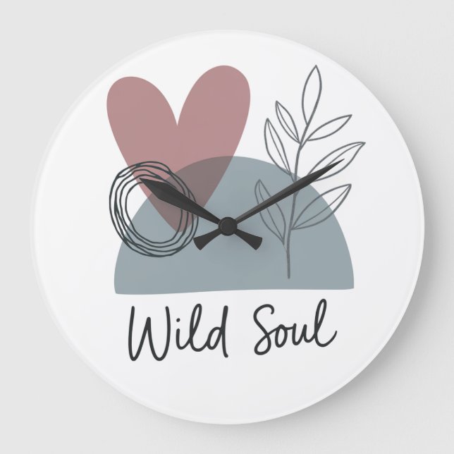 Wild Soul Large Clock (Front)