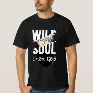 Wild Soul – Satoru Gojo Anime Graphic T-Shirt 👕🔥