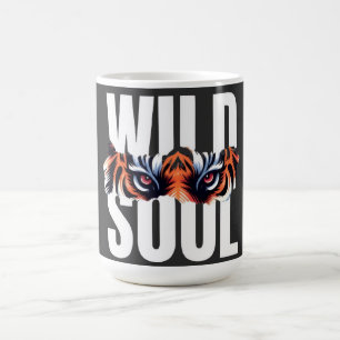 Wild Soul Tiger Eyes Coffee Mug Fierce Animal Gr