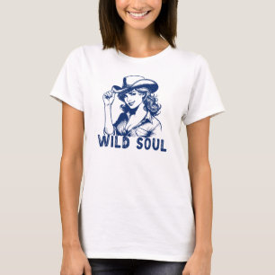 Wild Soul, Vintage Western Cowgirl T-Shirt