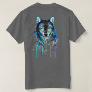 Wild Spirit Blue Wolf Watercolor T-Shirt