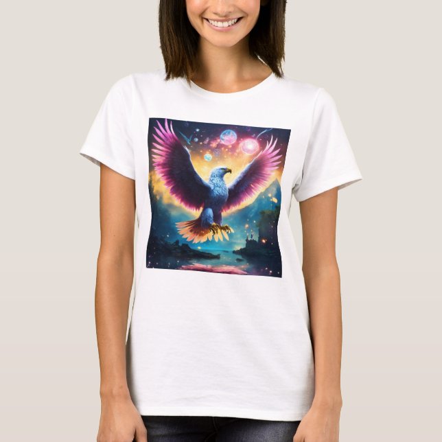 Wild Spirit Crystal Eagle T-Shirts (Front)