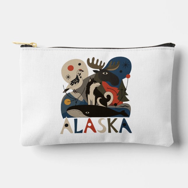 Wild Spirit of Alaska Accessory Pouch (Front)