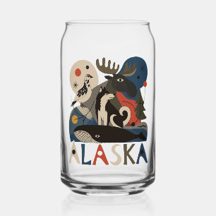 Wild Spirit of Alaska Can Glass