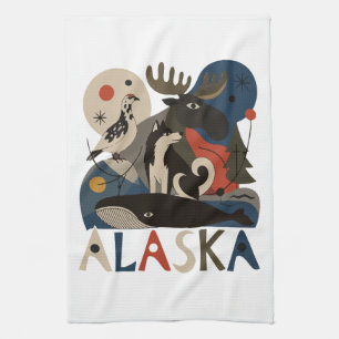 Wild Spirit of Alaska Tea Towel