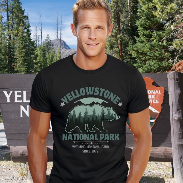 Wild Spirit Yellowstone Bear Forest – Nature Lover T-Shirt (Creator Uploaded)