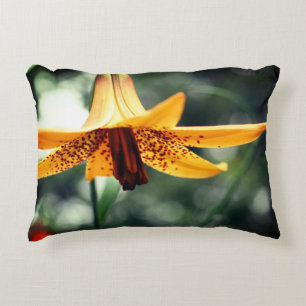Wild Spotted Canadian Lily Flower  Decorative Cushion