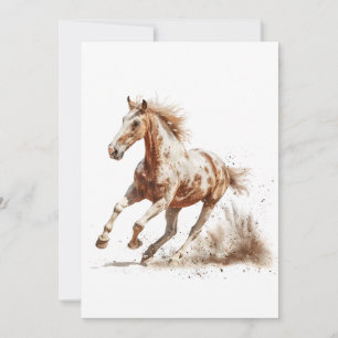 Wild Spotted Stallion Spirit Card