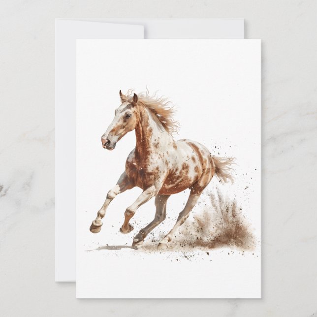 Wild Spotted Stallion Spirit Card (Front)