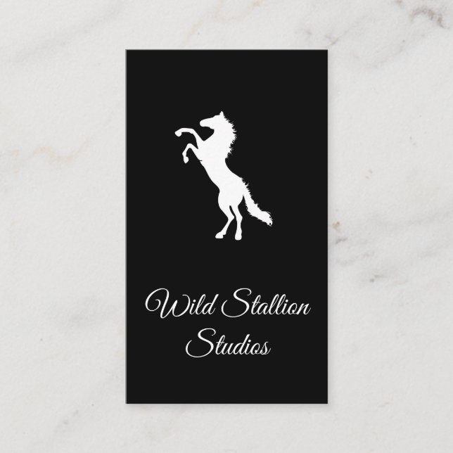 Wild Stallion 2 Business Card (Front)