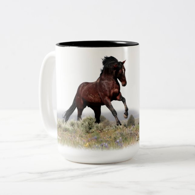 Wild Stallion Strut on this Beverage Mug (Front Left)