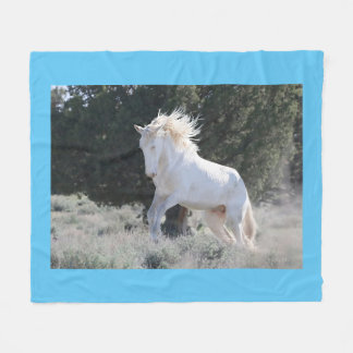 Wild Stallion Survivor Fleece Blanket 