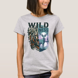Wild Stillness Grizzly & Deer Wilderness T-Shirt