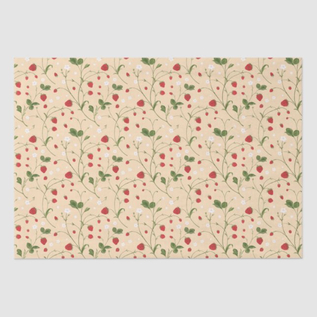 Wild Strawberries (Bisque) – Tissue Paper (Front)