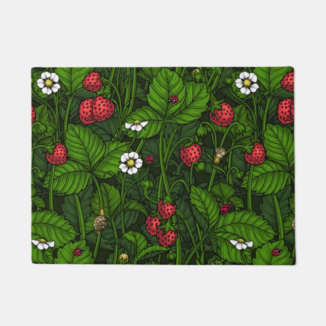 Wild strawberries doormat (Front)