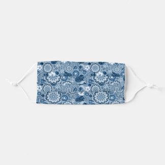 Wild strawberries, flowers and geometric mandalas cloth face mask