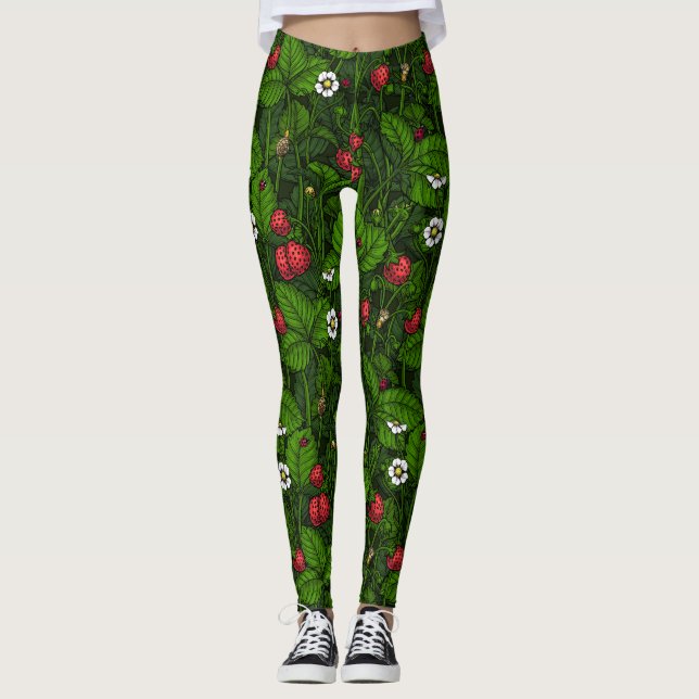 Wild strawberries leggings (Front)