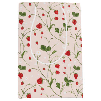 Wild Strawberries (Linen) – Tissue Paper Medium Gift Bag