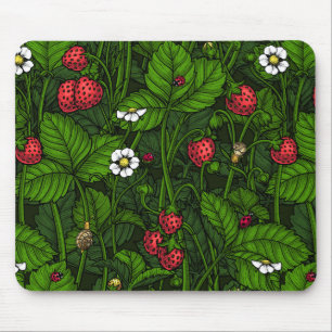 Wild strawberries mouse mat