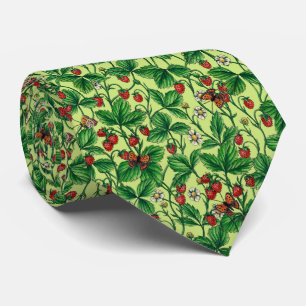 Wild strawberries on honeydew tie