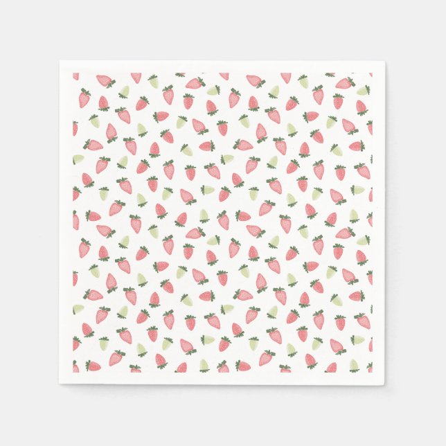 Wild Strawberries Party Napkins (Front)